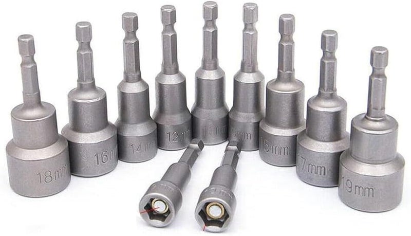 fixinus Store 12mm Quick-Change Driver Bit, Magnetic 1/4" Hex Socket Nut Driver Metric Impact Drill Bit, 65mm Length - Image 5